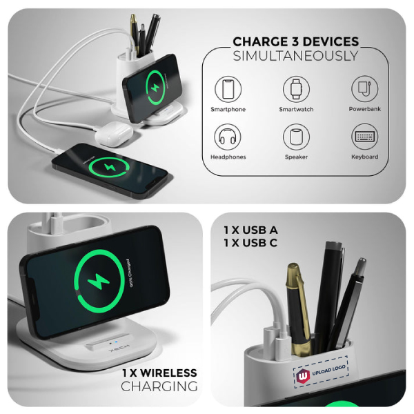 XECH Quest - Multifunctional Pen Stand with Wireless Charger-3
