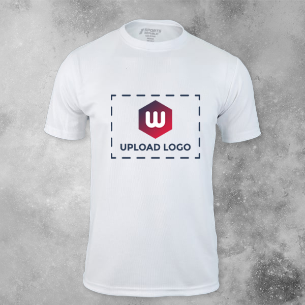 ACTI-RUNN Premium Men's Polyester T-Shirt (White)– Custom Logo