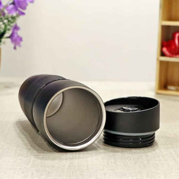 Black Steel Coffee Mug - Customized with Name-2