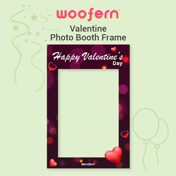 Heartfelt Valentine Photo Booth Frame