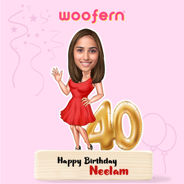 Personalized Caricature for Birthday Girl