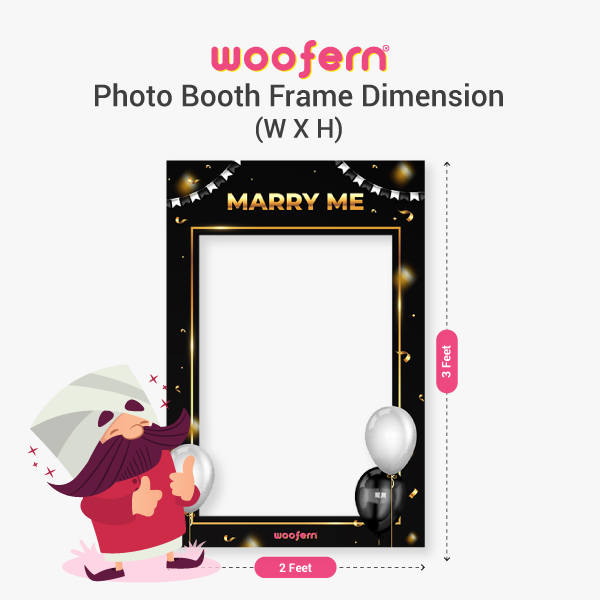 Marry Me Proposal Photo Booth Frame-3