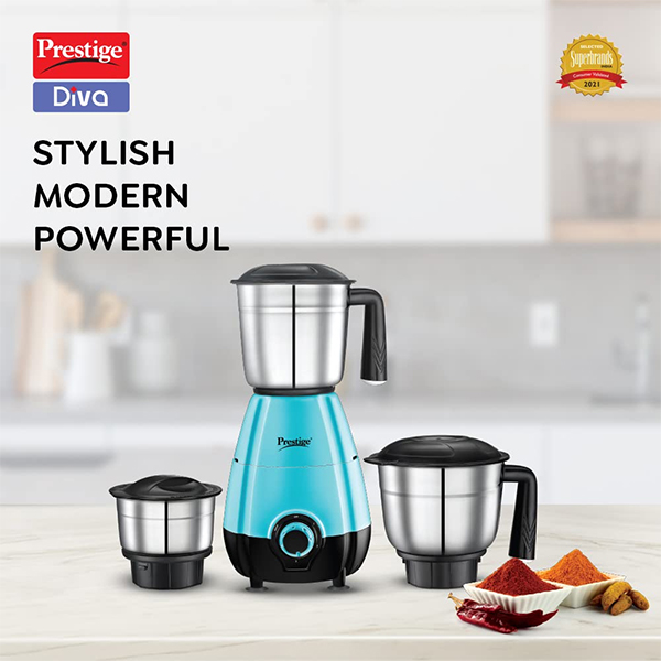 Prestige 500 Watts DIVA Mixer Grinder-4