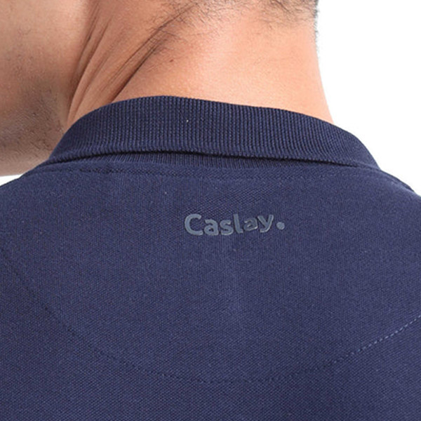 Caslay Organic Polo T-Shirt (Navy Blue)-4