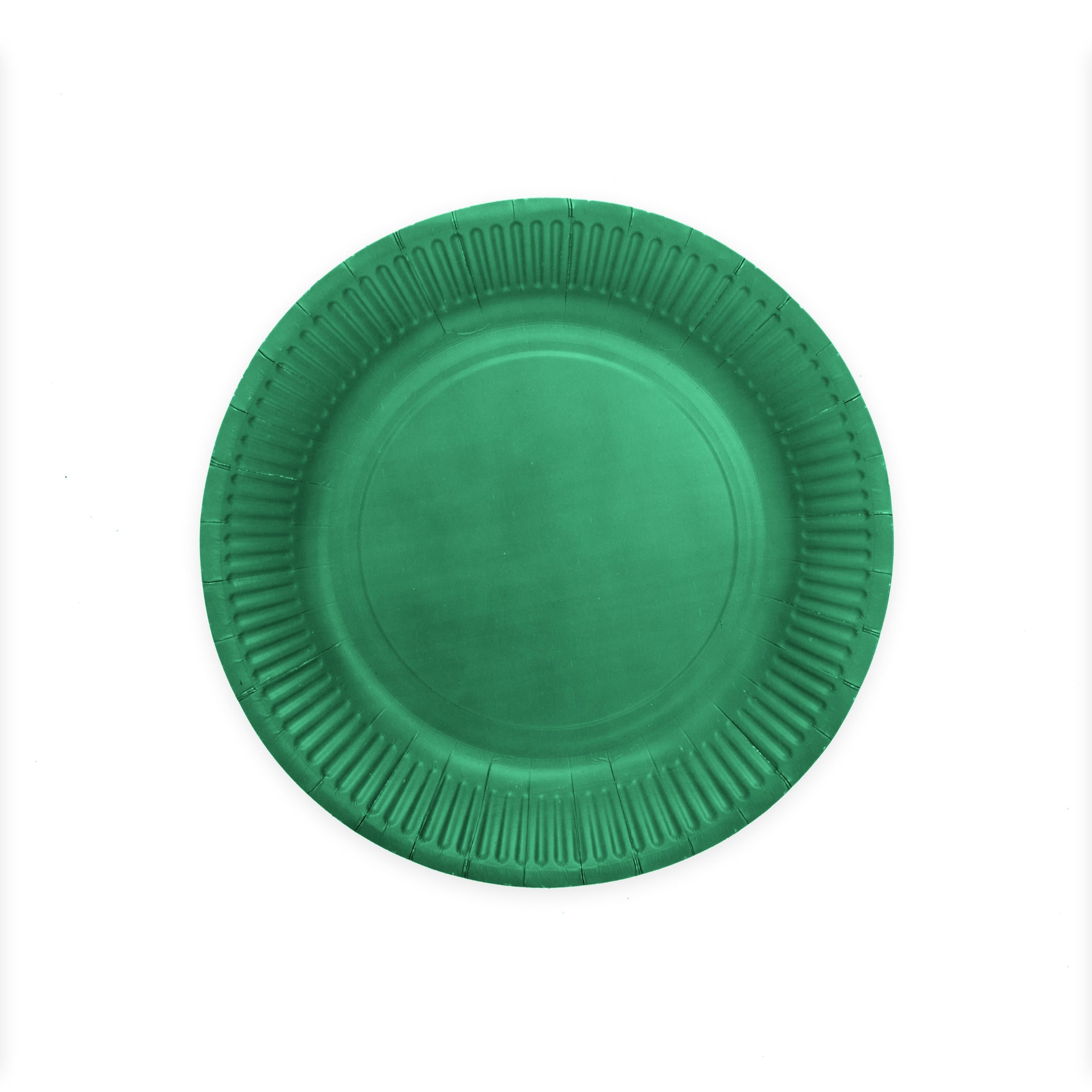 Premium Dark Green Paper Plates 9 Inches - 8 Pc