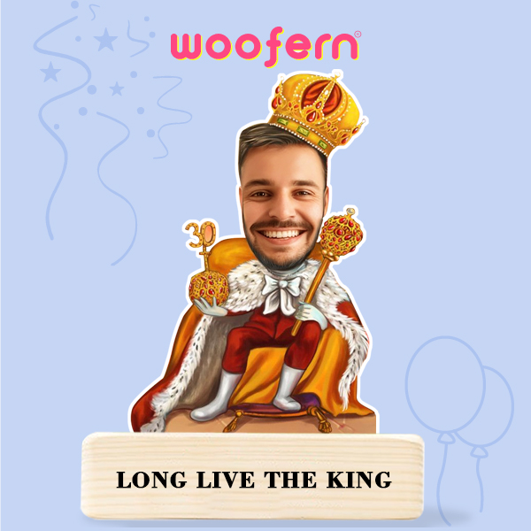 Personalized King Portrait Caricature