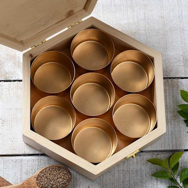 Personalized Wooden Spice Box for Mom-2