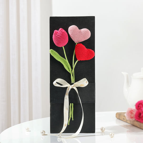 Bouquet of Crocheted Flowers