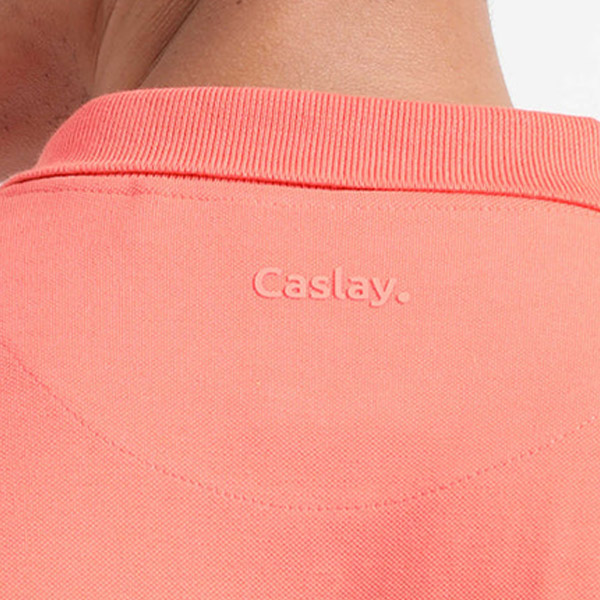 Caslay Organic Polo T-Shirt (Coral)-4