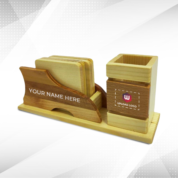 Personalized Pen Holder & Coaster