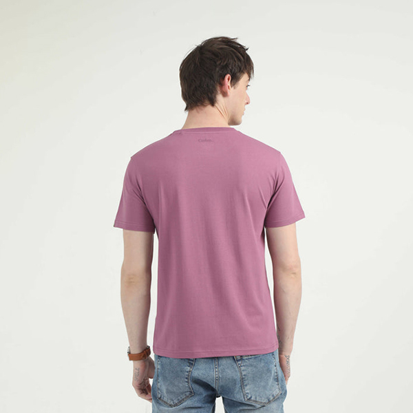 Caslay Organic Crew Neck T-Shirt (Purple)-2