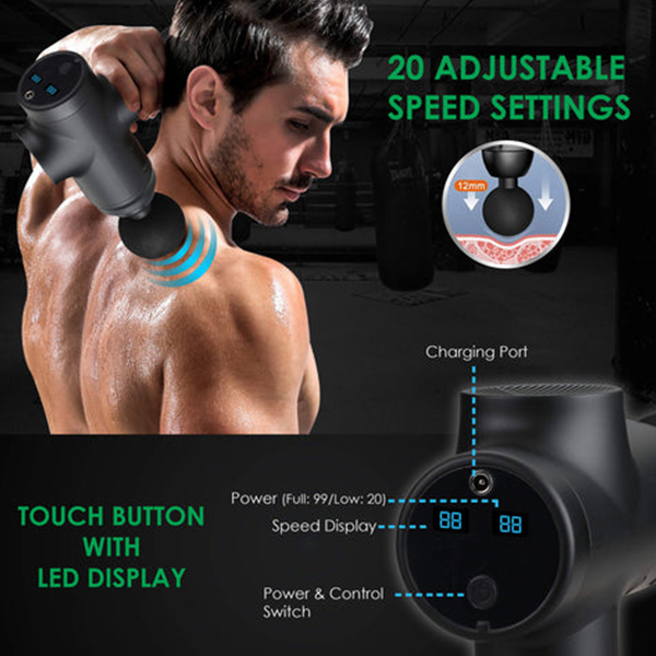 AGARO Strike Handheld Percussion Massage Gun-2