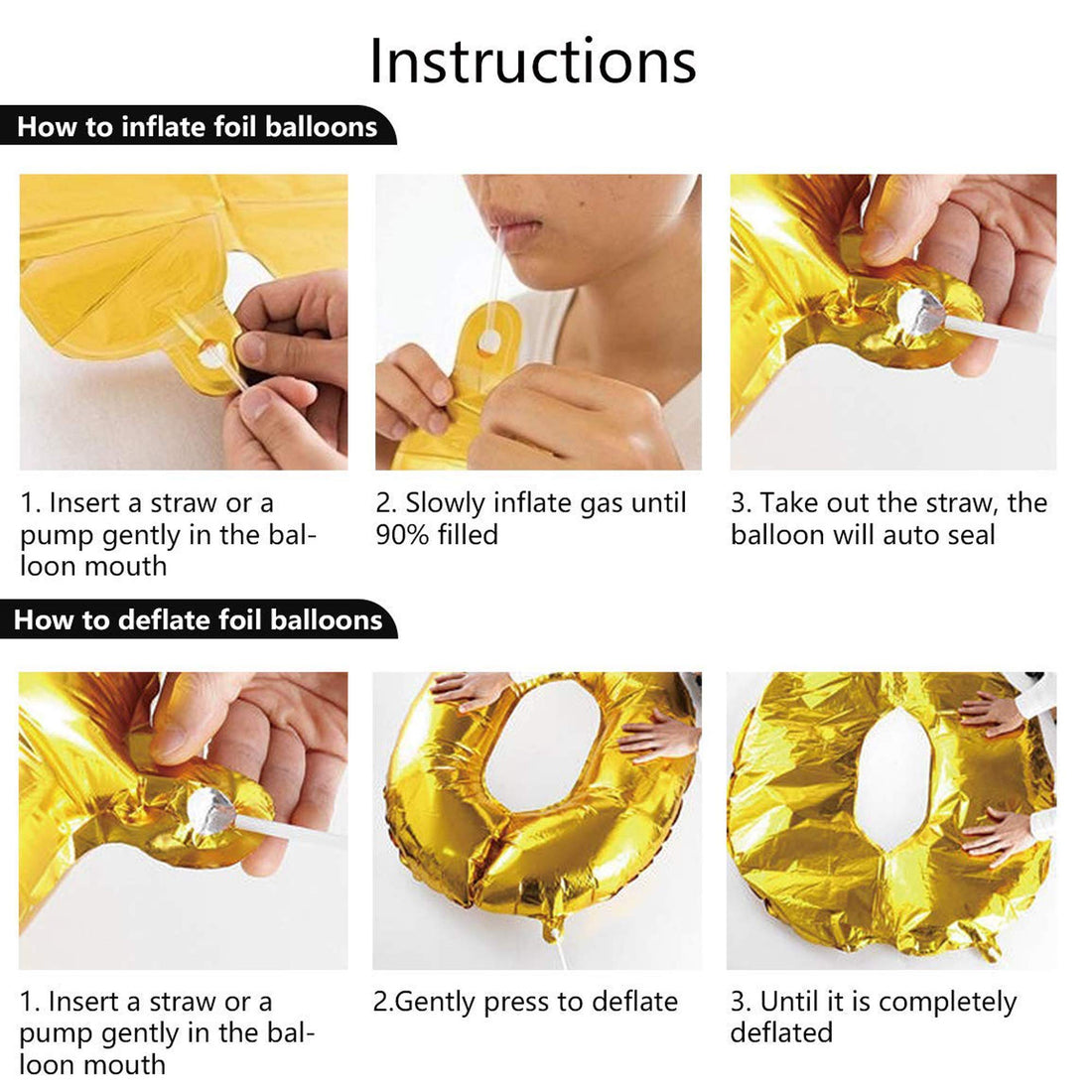 Golden Happy Holi Foil Balloon for Decoration - 16 inches Balloon-4