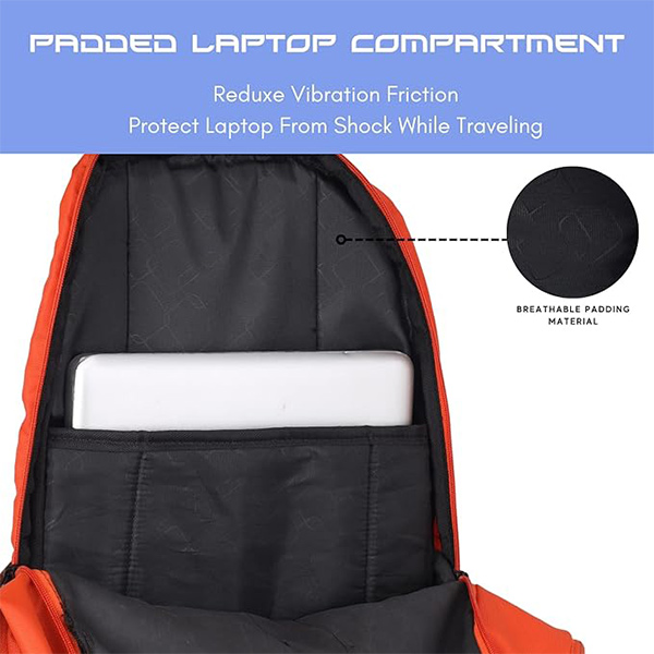 WILDHORN Malaga Laptop Backpack (Orange)-3