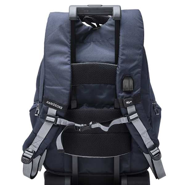 Harrisons Sirius Casual Laptop Backpack - Navy Blue-6