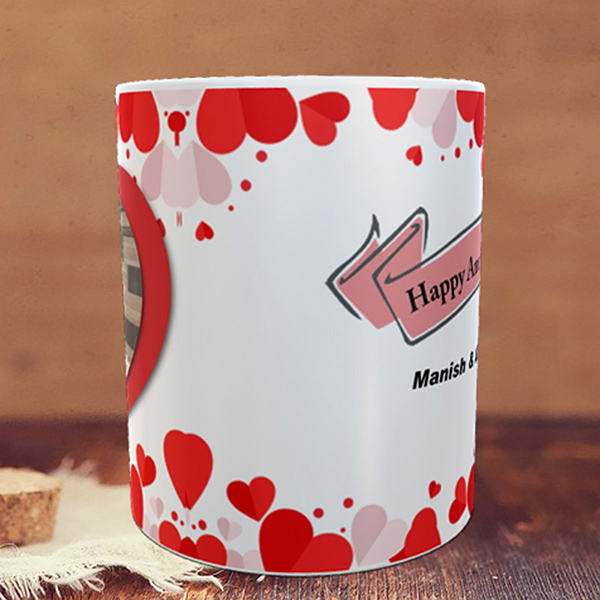 Personalized Anniversary Mug With Photo & Name-2