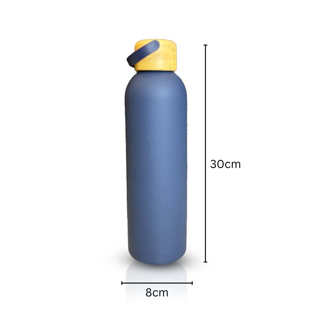 Custom logo Bamboo Cap Bottle for Corporate Gifting-2