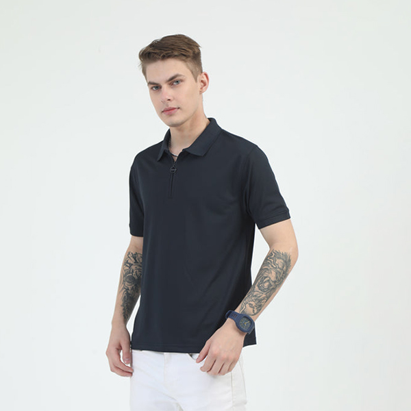 Caslay Quick Dry Polo T-Shirt (Elephant Grey)-1