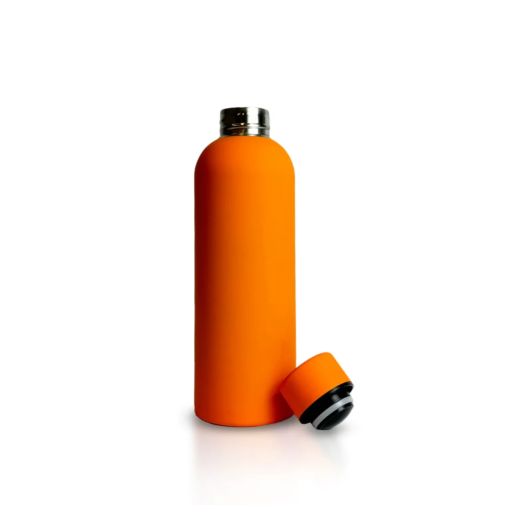 Stainless Steel Rubber Coated Bottle 750ml Hot & Cold with Custom Logo Branding-3