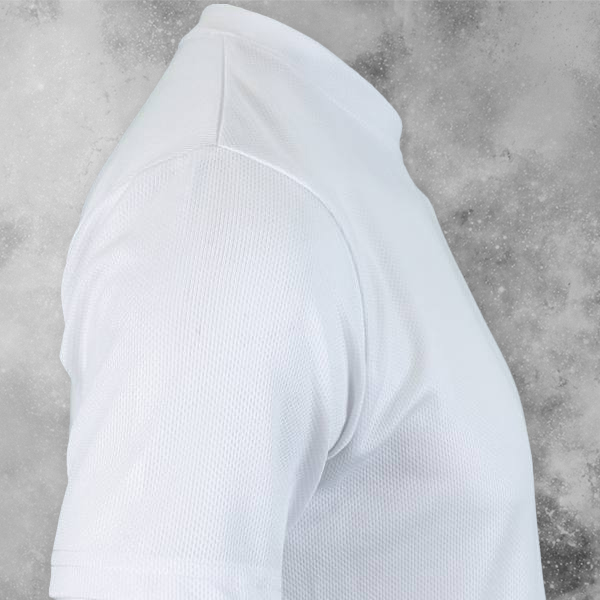 ACTI-RUNN Premium Men's Polyester T-Shirt (White)– Custom Logo-1