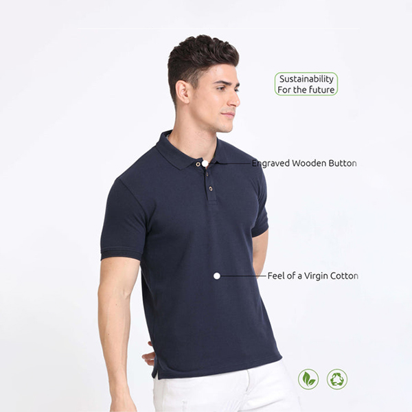 Caslay Polo T-Shirt (Navy Blue)-1