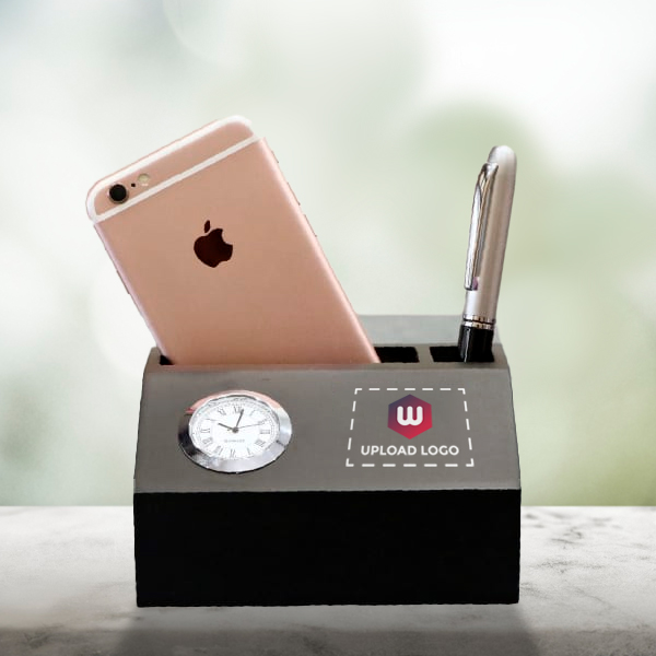 Pen & Mobile Holder - Personalized with Logo-0