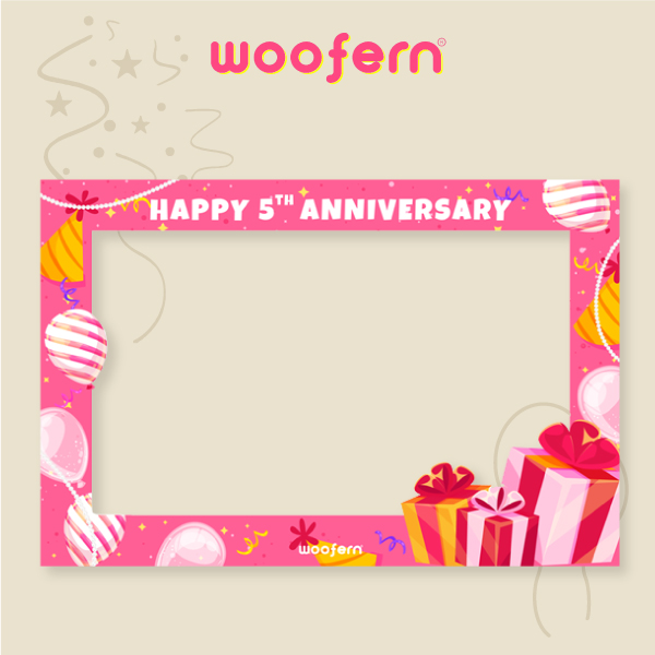 Personalized Year of Anniversary Selfie Photo Booth