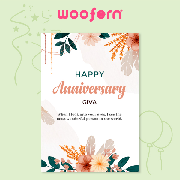 Floral Themed Anniversary Card-0