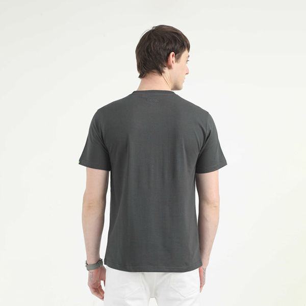 Caslay Organic Crew Neck T-Shirt (Carbon Grey)-2