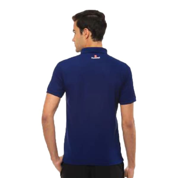 Hummel Classic Comfort Polo T-shirt (Blue) - Custom Logo-2