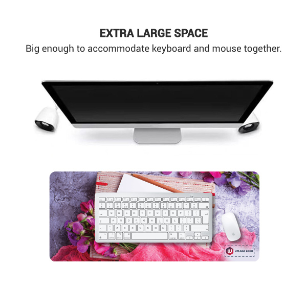 Positive Vibes Keyboard Mat with Customized Logo-2