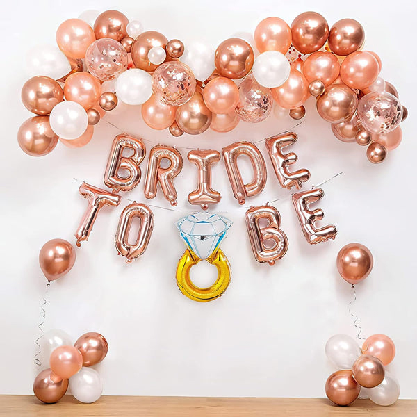 Rose Gold Bride-to-Be Celebration Decoration Kit