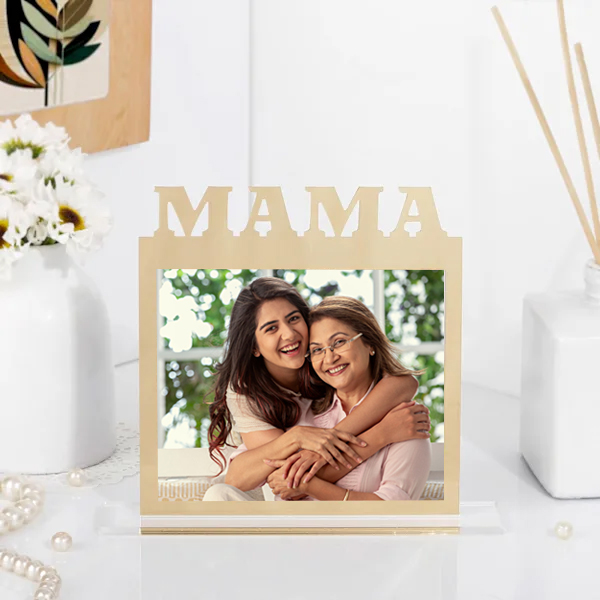 Personalized Golden Photo Frame for Mother’s Day-0