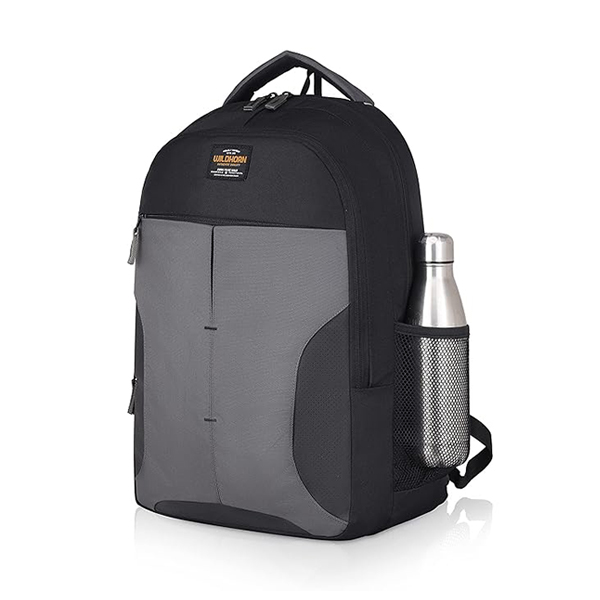 WILDHORN Mannheim Laptop Backpack (Black & Grey)-3