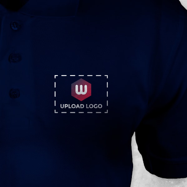 Embroidered Classic Polo T-shirt for Women Navy Blue – Custom Logo Left Chest & Right Arm-2