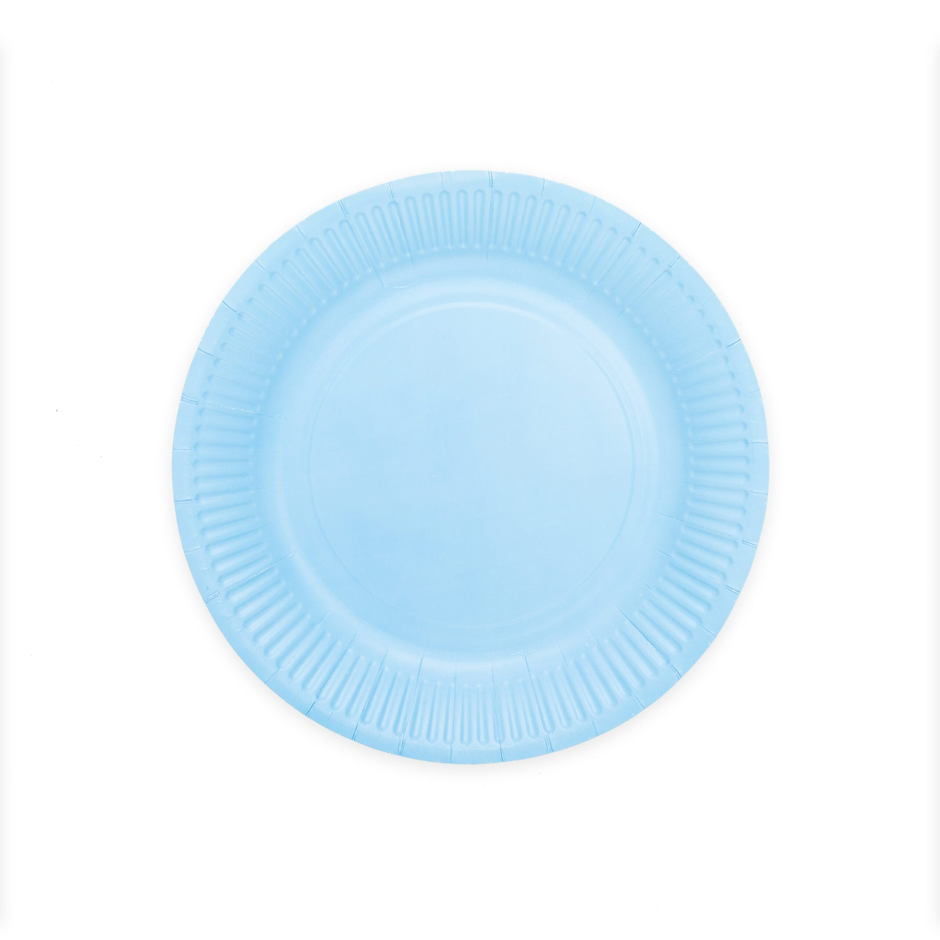Premium Light Blue Paper Plates 7 Inches - 8 Pc