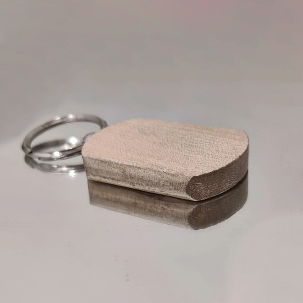 Rectangular Wooden Keychain with Custom Logo-2