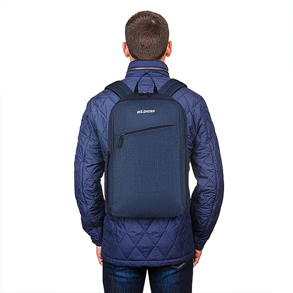WILDHORN Prague Laptop Backpack (Blue)-3