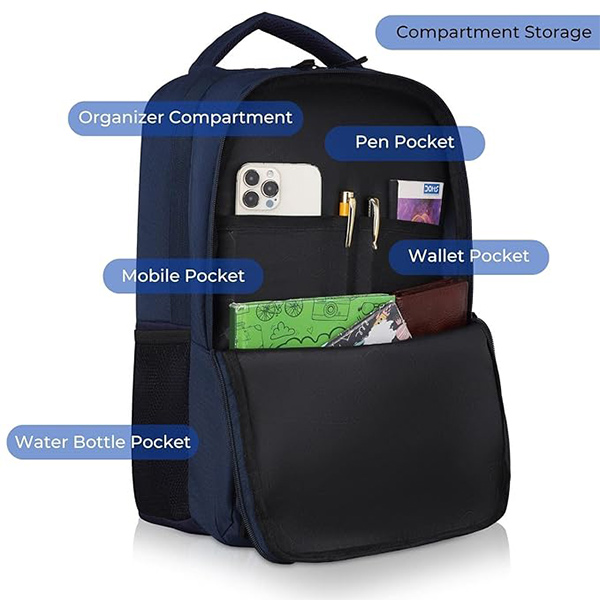 WILDHORN Leuven Laptop Backpack Designed for office, travel (Blue)-2