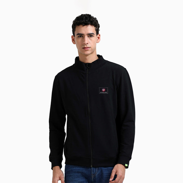 Caslay High Neck Jacket with Custom Logo (Black)