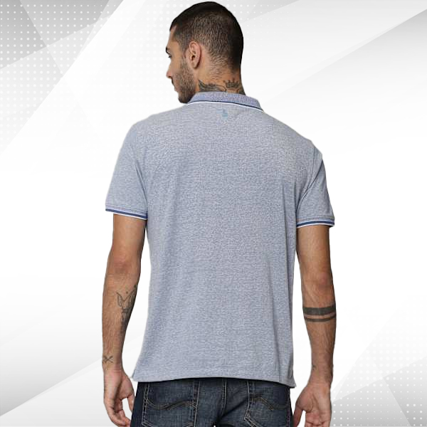 Jack & Jones Viktor Polo T-shirt (Light Blue)- Custom Logo-4