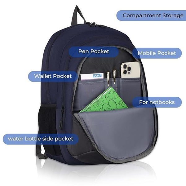 WILDHORN Vienna Laptop Backpack (Blue & Grey)-4