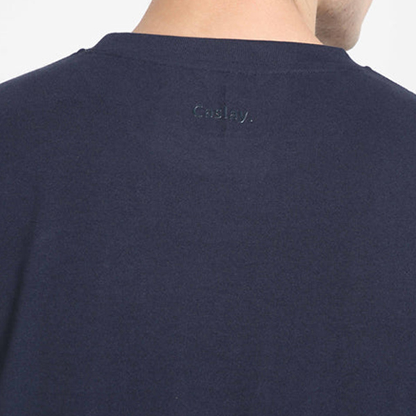Caslay Crew Neck T-Shirt (Navy Blue)-7