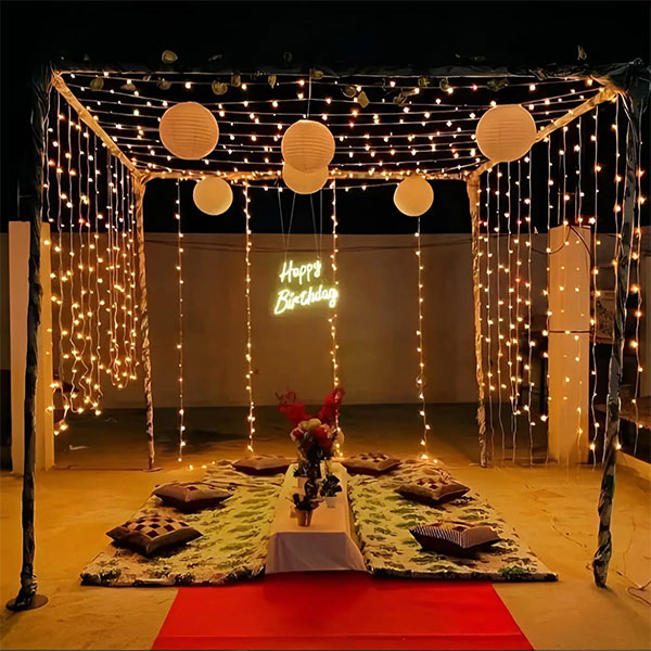 Terrace Birthday Decoration