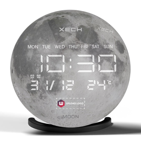 XECH Solaris X (Moon) Desktop Clock Speaker-0