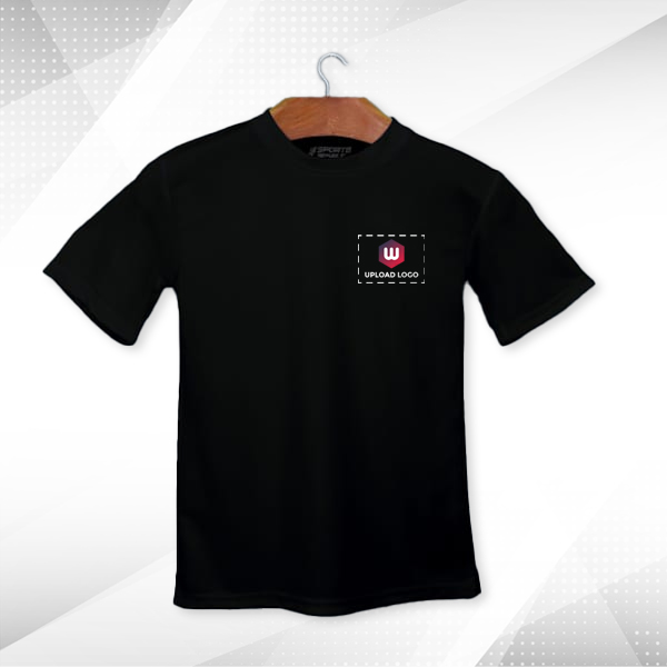 ACTI-RUNN Premium Men's Polyester T-Shirt (Black)– Custom Logo-3