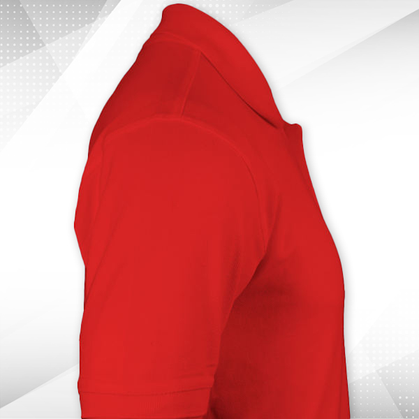 Embroidered Classic Polo T-shirt for Men Red – Custom Logo Left Chest-2