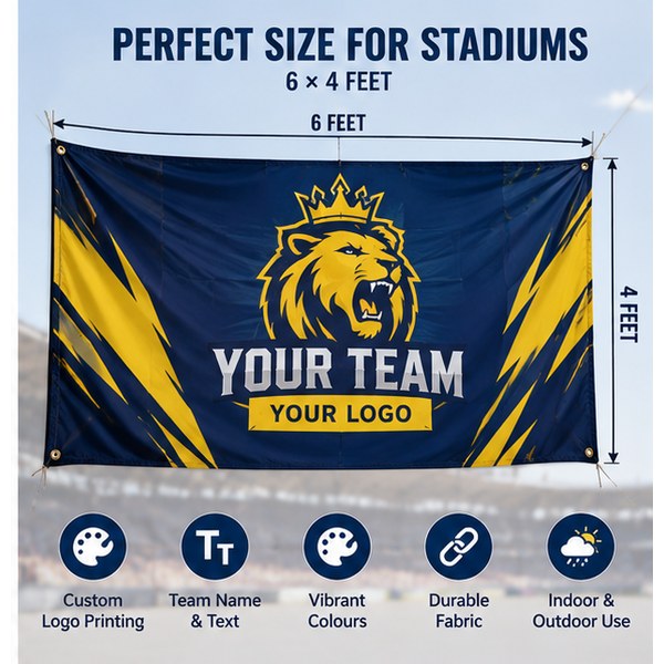 Custom Stadium Roof Flags 6 × 4 Feet-4