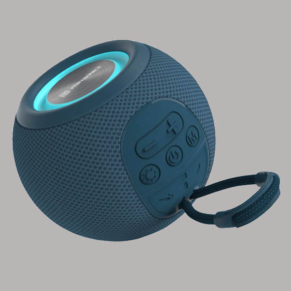 Portronics Resound 5W Bluetooth 5.3 Speaker with FM Radio, TWS Function (Blue)
