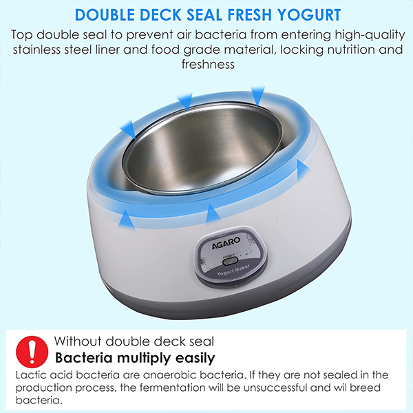 AGARO Classic Portable Yogurt Maker  1.2 Liters-2